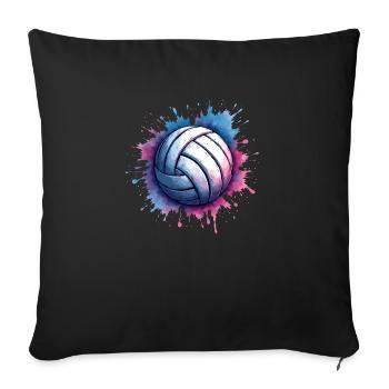 Beach Volleyball Volleyball Players - Volleyball Players - Sofa pillowcase 17,3'' x 17,3'' (45 x 45 cm) - black - Front