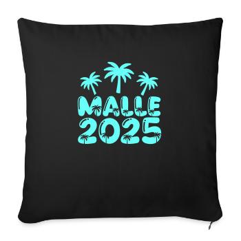 MALLE 2025 - Sofa pillowcase 17,3'' x 17,3'' (45 x 45 cm) - black - Front