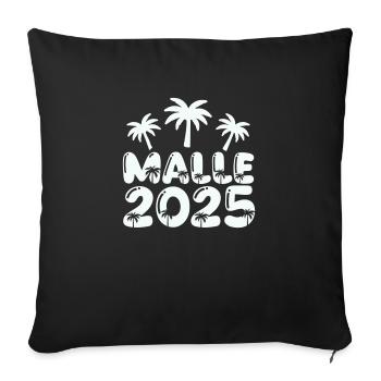 MALLE 2025 - Sofa pillowcase 17,3'' x 17,3'' (45 x 45 cm) - black - Front