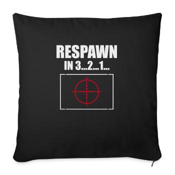 Respawn Countdown with Reticle - Sofa pillowcase 17,3'' x 17,3'' (45 x 45 cm) - black - Front