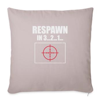 Respawn Countdown with Reticle - Sofa pillowcase 17,3'' x 17,3'' (45 x 45 cm) - light taupe - Front