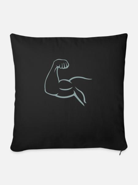 bizeps - Sofakissenbezug 45 x 45 cm - Schwarz