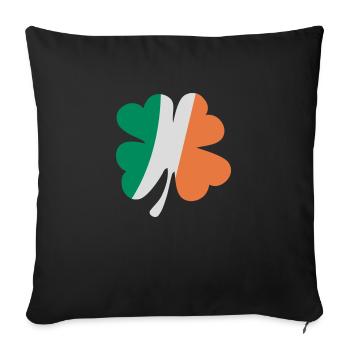 ireland - Sofa pillowcase 17,3'' x 17,3'' (45 x 45 cm) - black - Front