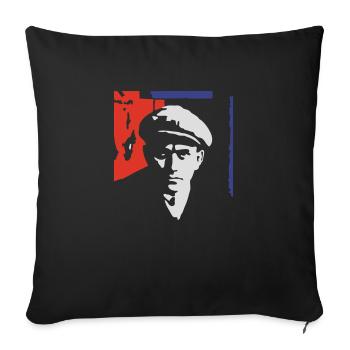 majakovskij1_3c_ge - Sofakissenbezug 45 x 45 cm - Schwarz - Vorne