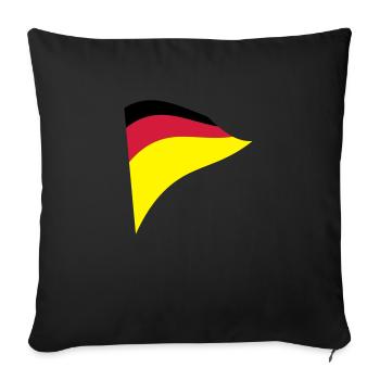 Germany - Sofa pillowcase 17,3'' x 17,3'' (45 x 45 cm) - black - Front
