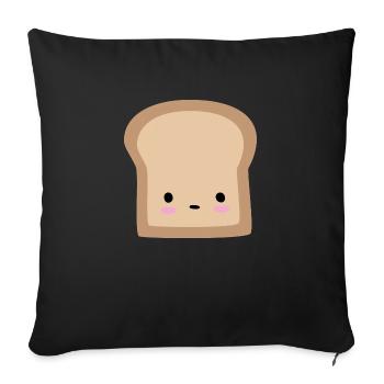 Toast - Sofakissenbezug 45 x 45 cm - Schwarz - Vorne