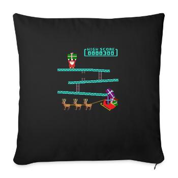 Santa Kong - Sofa pillowcase 17,3'' x 17,3'' (45 x 45 cm) - black - Front