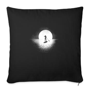 Stand Up Paddling - Sofa pillowcase 17,3'' x 17,3'' (45 x 45 cm) - black - Front