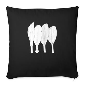 PaddelFamilie Bleistift - Sofakissenbezug 45 x 45 cm - Schwarz - Vorne