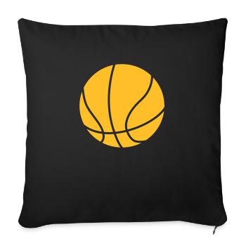 Basketball - Sofakissenbezug 45 x 45 cm - Schwarz - Vorne