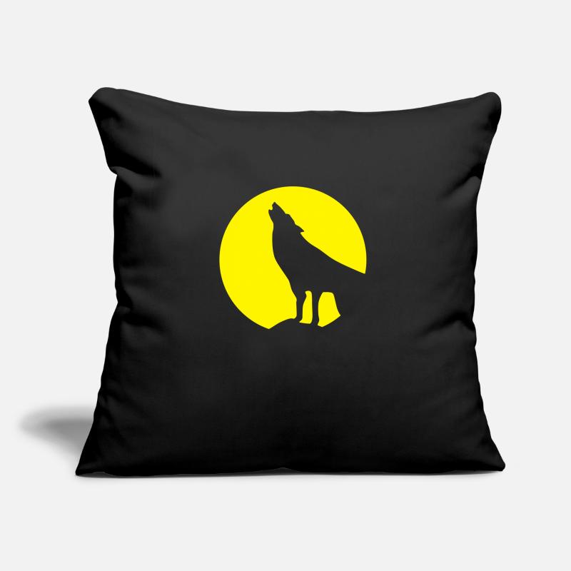 Wolve & Moonlight, Wolf, Wolves Sofa pillowcase 17,3'' x 17,3'' (45 x 45 cm)