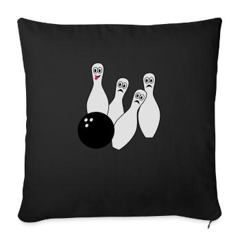 Bowling - Housse de coussin décorative 45 x 45 cm - noir - Devant