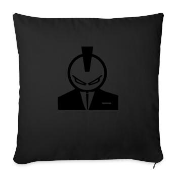 punk - Housse de coussin décorative 45 x 45 cm - noir - Devant