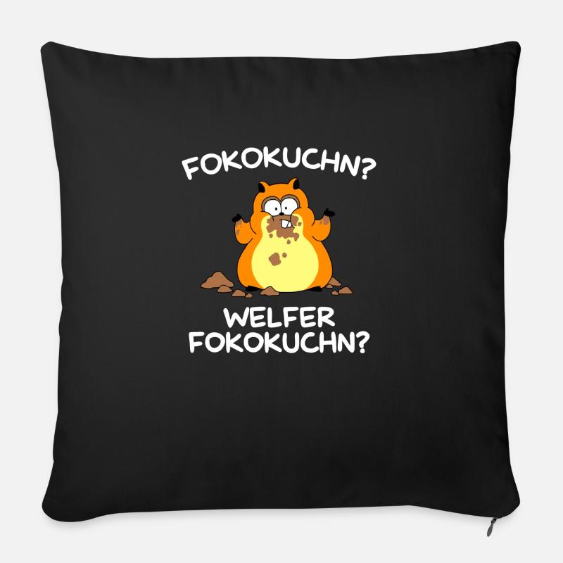 Fokokuchn? Welfer Fokokuchn? - Sofakissenbezug 45 x 45 cm - Schwarz