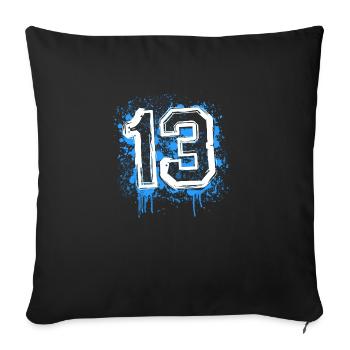 13 bigdirt - Housse de coussin décorative 45 x 45 cm - noir - Devant