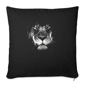 Lionhead - Housse de coussin décorative 45 x 45 cm - noir - Devant