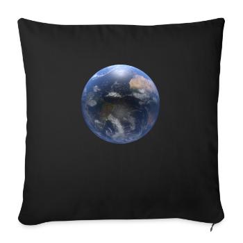 Le monde - Housse de coussin décorative 45 x 45 cm - noir - Devant