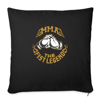 MMA The Fist - Soyez un guerrier dans le ring - Housse de coussin décorative 45 x 45 cm - noir - Devant