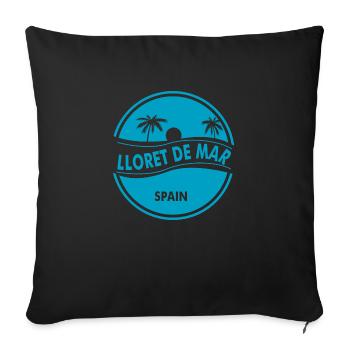 Lloret de Mar - Sofakissenbezug 45 x 45 cm - Schwarz - Vorne