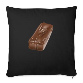 Schokoriegel Schokolade Design - Sofakissenbezug 45 x 45 cm - Schwarz - Vorne