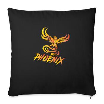 phénix - Housse de coussin décorative 45 x 45 cm - noir - Devant