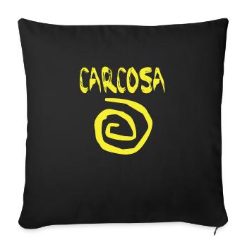 carcosa - Sofakissenbezug 45 x 45 cm - Schwarz - Vorne