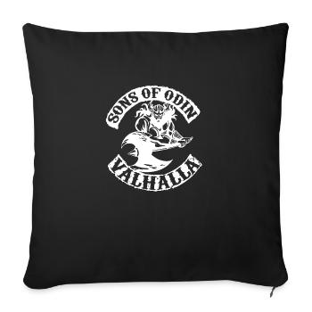 Sons of Odin Valhalla - Sofa pillowcase 17,3'' x 17,3'' (45 x 45 cm) - black - Front