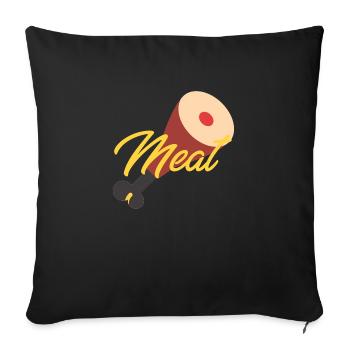 Meat - Housse de coussin décorative 45 x 45 cm - noir - Devant