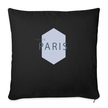 PARIS FRANCE PARIS - Sofakissenbezug 45 x 45 cm - Schwarz - Vorne