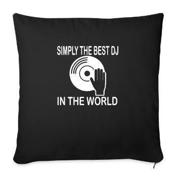 Musique musique - Housse de coussin décorative 45 x 45 cm - noir - Devant
