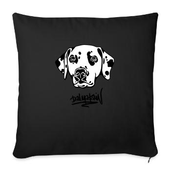 DALMATAINwhitehead text - Housse de coussin décorative 45 x 45 cm - noir - Devant