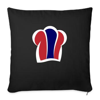 Thai Chef's Hat Kitchen Thai Chef - Sofa pillowcase 17,3'' x 17,3'' (45 x 45 cm) - black - Front