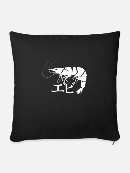Shrimp - Sofakissenbezug 45 x 45 cm - Schwarz
