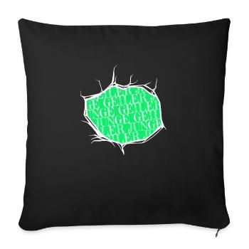 bday geburtstagsgeschenkidee witzig geschenkidee - Sofakissenbezug 45 x 45 cm - Schwarz - Vorne