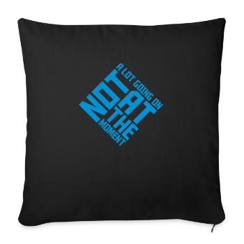 Il ne se passe pas grand-chose - Housse de coussin décorative 45 x 45 cm - noir - Devant