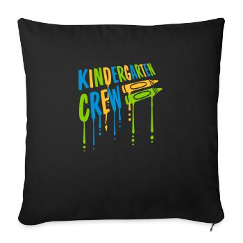 Friends Kindergarten Crew Crayons - Sofa pillowcase 17,3'' x 17,3'' (45 x 45 cm) - black - Front