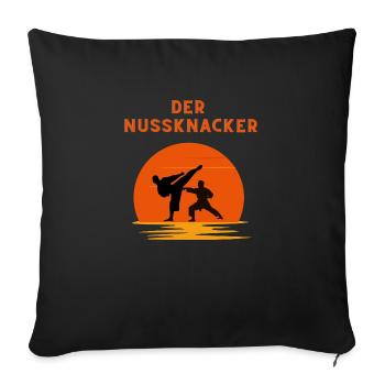 Der Nussknacker - Sofakissenbezug 45 x 45 cm - Schwarz - Vorne