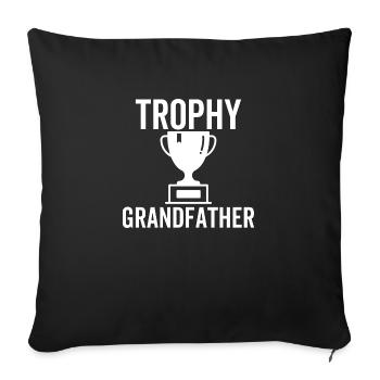 Trophy Grandfather - Sofa pillowcase 17,3'' x 17,3'' (45 x 45 cm) - black - Front