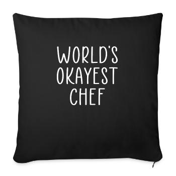 Le chef le plus correct du monde - Housse de coussin décorative 45 x 45 cm - noir - Devant