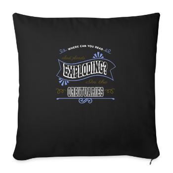 funny quote astronomy tshirt astrology colors - Sofa pillowcase 17,3'' x 17,3'' (45 x 45 cm) - black - Front