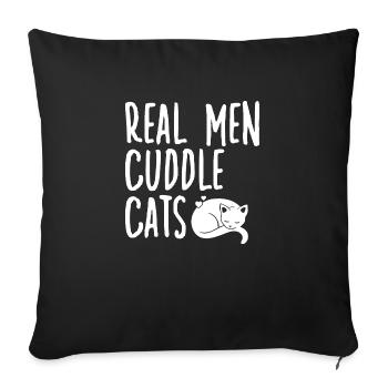 Propriétaire de chats Mignon Chaton Propriétaire de chat - Housse de coussin décorative 45 x 45 cm - noir - Devant