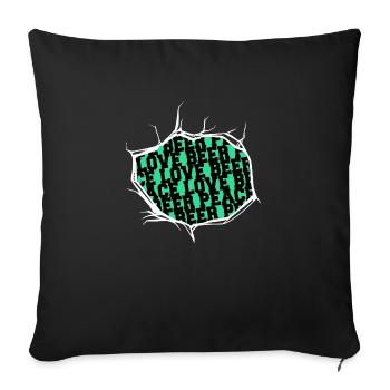 beer festival bday beer apparel bier 1960s - Sofakissenbezug 45 x 45 cm - Schwarz - Vorne