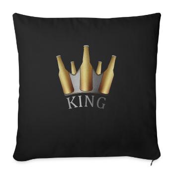 King - Sofakissenbezug 45 x 45 cm - Schwarz - Vorne