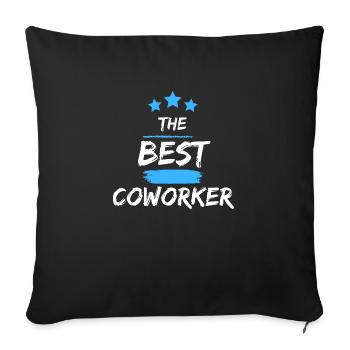 THE BEST COWORKER ! - Housse de coussin décorative 45 x 45 cm - noir - Devant