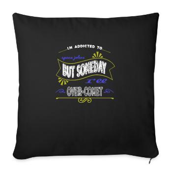 cadeau d’anniversaire blagues télescope citation drôle - Housse de coussin décorative 45 x 45 cm - noir - Devant