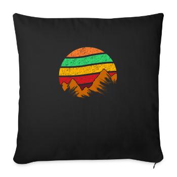 Vagabond - Housse de coussin décorative 45 x 45 cm - noir - Devant