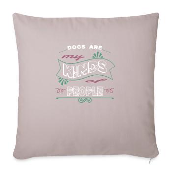 Beagle dogs dogwalking animal rights activists - Sofa pillowcase 17,3'' x 17,3'' (45 x 45 cm) - light taupe - Front