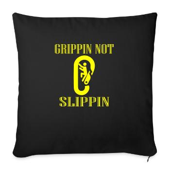 Bouldering - Sofa pillowcase 17,3'' x 17,3'' (45 x 45 cm) - black - Front