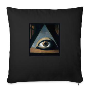 The Occult Eye - Sofa pillowcase 17,3'' x 17,3'' (45 x 45 cm) - black - Front
