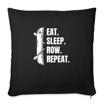 Rower funny rower saying rowing club rowing - Sofa pillowcase 17,3'' x 17,3'' (45 x 45 cm) - black - Front